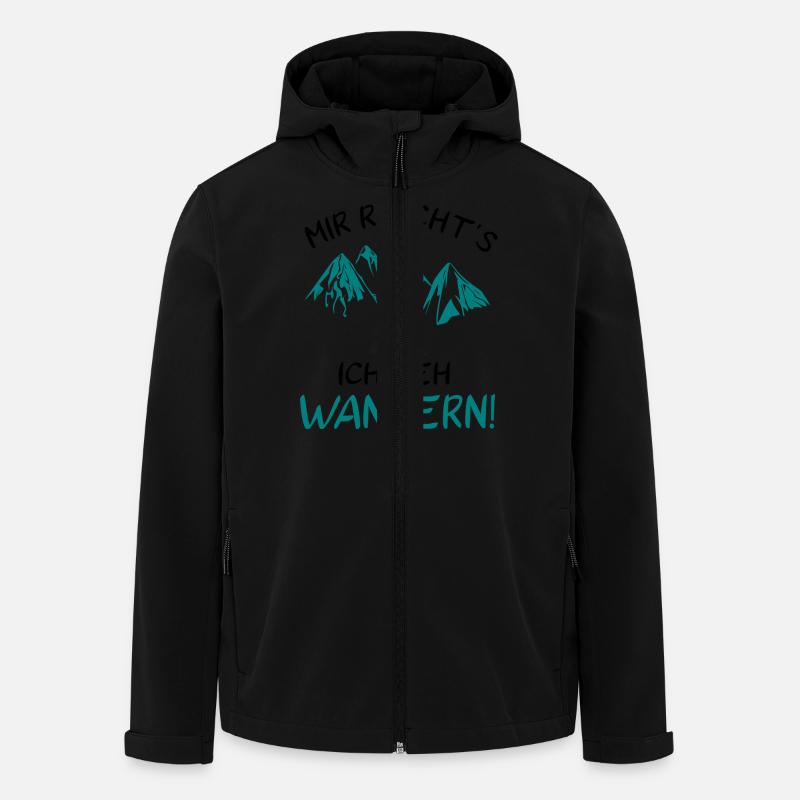 Mir reicht's - Ich geh Wandern! - Recycelte Männer Softshell-Jacke von Stanley/Stella - Schwarz