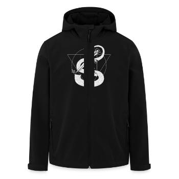 SNAKEHEAD - Recycelte Männer Softshell-Jacke von Stanley/Stella - Schwarz - Vorne - AI Model Male 185 light (185cm)