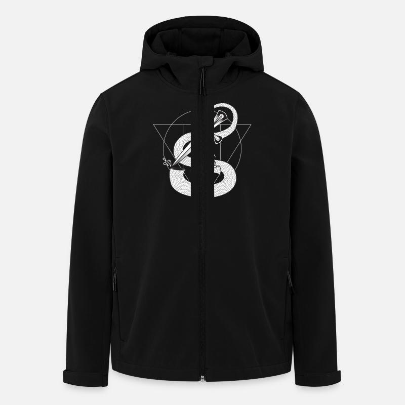 SNAKEHEAD - Recycelte Männer Softshell-Jacke von Stanley/Stella - Schwarz