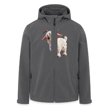Chèvre 3 - Veste softshell homme en polyester recyclé Stanley/Stella - charbon - Devant - AI Model Male 185 light (185cm)