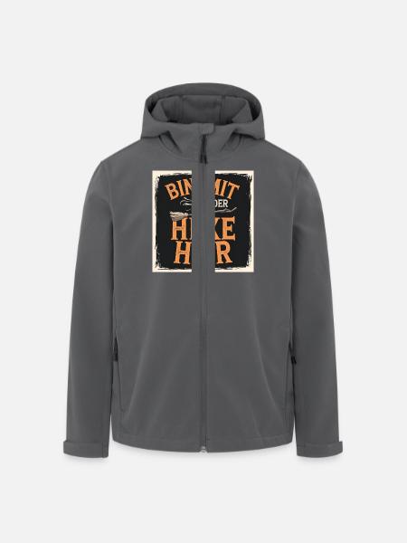 I'm here with the witch - Men’s Recycled Softshell Jacket by Stanley/Stella - black