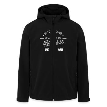 15 Year Old Birthday / 15 Year Old Handsome - Men’s Recycled Softshell Jacket by Stanley/Stella - black - Front - AI Model Male 185 light (185cm)