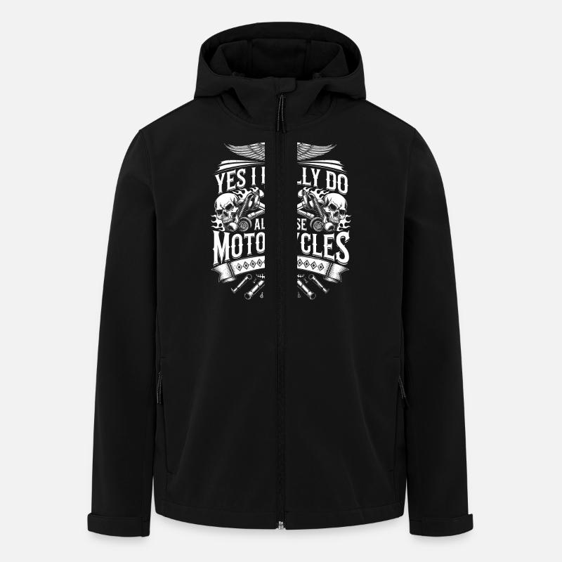 Motorradliebe ohne Kompromisse - Recycelte Männer Softshell-Jacke von Stanley/Stella - Schwarz