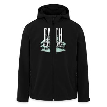 Glaube bewegt Berge – Inspirierende Message - Recycelte Männer Softshell-Jacke von Stanley/Stella - Schwarz - Vorne - AI Model Male 185 light (185cm)