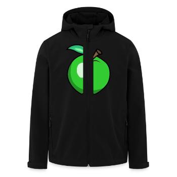 Apfel - Recycelte Männer Softshell-Jacke von Stanley/Stella - Schwarz - Vorne - AI Model Male 185 light (185cm)