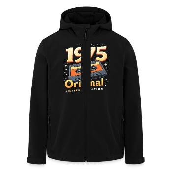 50th Birthday Man Woman 50 Years 1975 Gift - Men’s Recycled Softshell Jacket by Stanley/Stella - black - Front - AI Model Male 185 light (185cm)