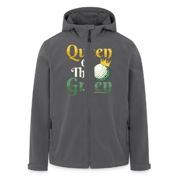 Queen Of The Green Golf Golfer - Men’s Recycled Softshell Jacket by Stanley/Stella - anthracite - Front - AI Model Male 185 light (185cm)