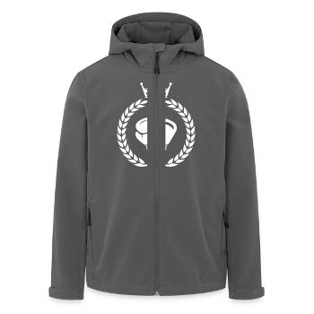 Boxing Wreath - Men’s Recycled Softshell Jacket by Stanley/Stella - anthracite - Front - AI Model Male 185 light (185cm)