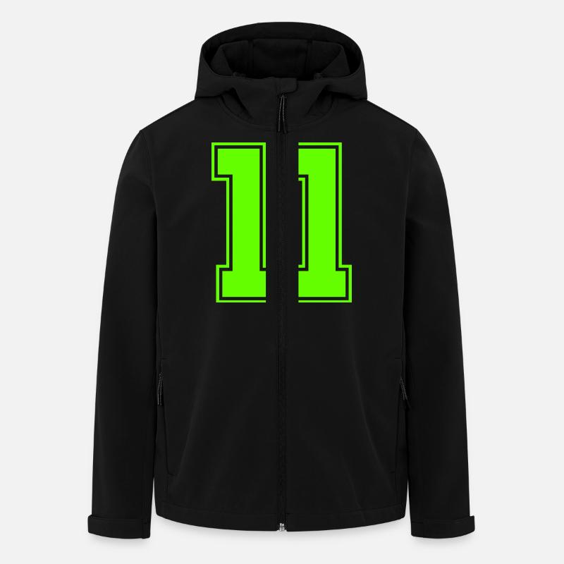 11 - Recycelte Männer Softshell-Jacke Discoverer von Stanley/Stella - Schwarz