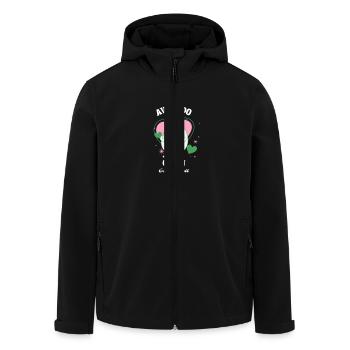 Avocado Queen – Frauentag - Recycelte Männer Softshell-Jacke von Stanley/Stella - Schwarz - Vorne - AI Model Male 185 light (185cm)