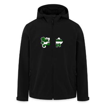 Saint-Patrick : Boire, danser, faire la fête - Veste softshell homme en polyester recyclé Stanley/Stella - noir - Devant - AI Model Male 185 light (185cm)