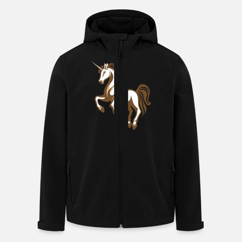 Licorne - Veste softshell homme en polyester recyclé Stanley/Stella - noir