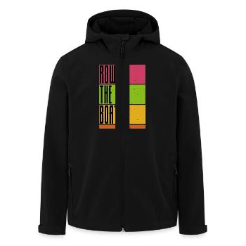 Row the Boat - Rowing - Rowing - Rower - Rower - Men’s Recycled Softshell Jacket by Stanley/Stella - black - Front - AI Model Male 185 light (185cm)