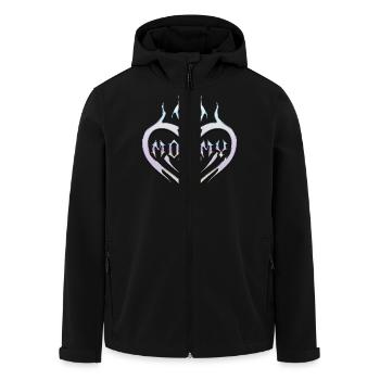 Tribal Heart Tattoo for Emo and Goth - Men’s Recycled Softshell Jacket by Stanley/Stella - black - Front - AI Model Male 185 light (185cm)