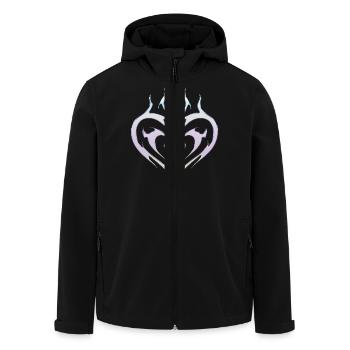 Tribal Heart Tattoo for Emo and Goth - Men’s Recycled Softshell Jacket by Stanley/Stella - black - Front - AI Model Male 185 light (185cm)
