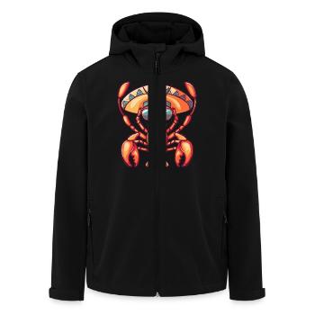 Hummer Krebs Lustig Sombrero - Recycelte Männer Softshell-Jacke von Stanley/Stella - Schwarz - Vorne - AI Model Male 185 light (185cm)