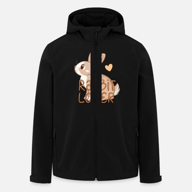 Rabbit lovers - Men’s Recycled Softshell Jacket by Stanley/Stella - black