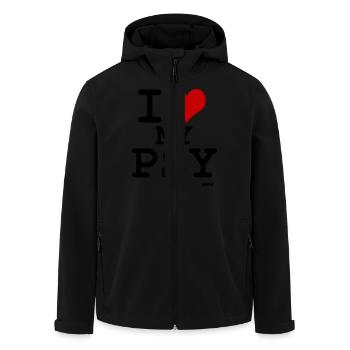i love my psy - Recycelte Männer Softshell-Jacke von Stanley/Stella - Schwarz - Vorne - AI Model Male 185 light (185cm)