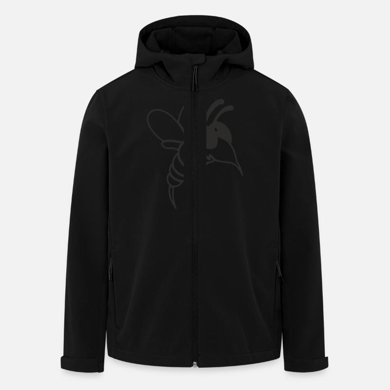 Muecke - Recycelte Männer Softshell-Jacke von Stanley/Stella - Schwarz