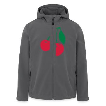 Cerises Cerise - Veste softshell homme en polyester recyclé Stanley/Stella - noir - Devant - AI Model Male 185 light (185cm)