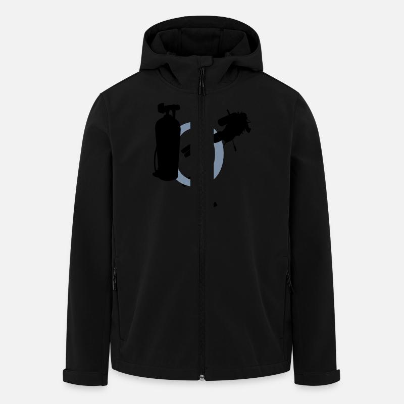 DIVING V - Men’s Recycled Softshell Jacket by Stanley/Stella - black