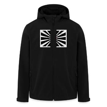 Corsica - Men’s Recycled Softshell Jacket by Stanley/Stella - black - Front - AI Model Male 185 light (185cm)