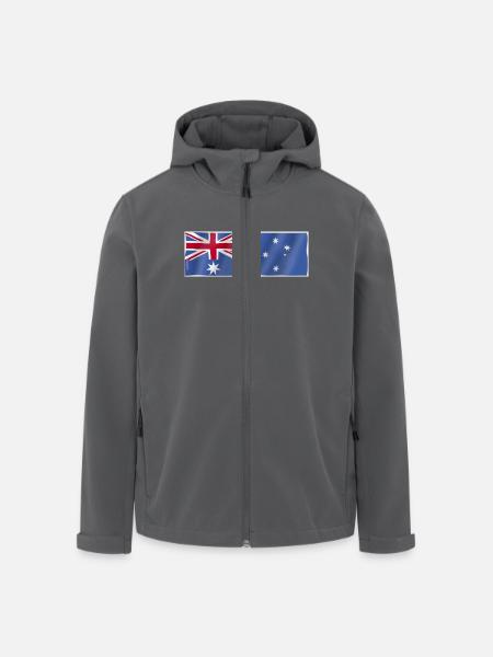 Flagge Australien - Recycelte Männer Softshell-Jacke von Stanley/Stella - Schwarz