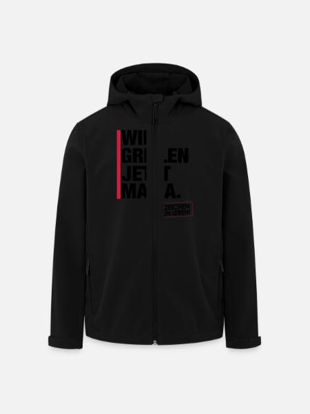 Grillen jetzt Mama. - Recycelte Männer Softshell-Jacke von Stanley/Stella - Schwarz