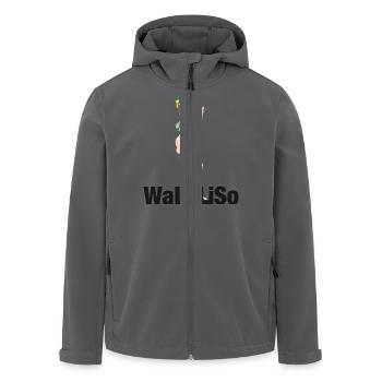 WaLuLiSo Wien Österreich Frieden Retro Geschenk - Recycelte Männer Softshell-Jacke von Stanley/Stella - Schwarz - Vorne - AI Model Male 185 light (185cm)