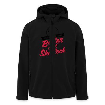 Better Call Sherlock - Recycelte Männer Softshell-Jacke von Stanley/Stella - Schwarz - Vorne - AI Model Male 185 light (185cm)