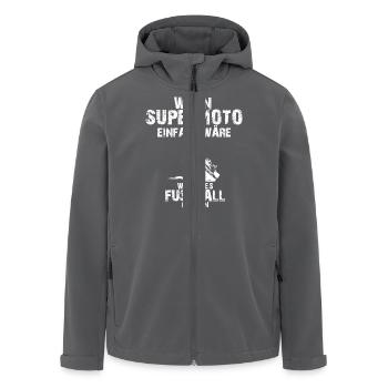 MX-Was sonst: SM Einfach - Recycelte Männer Softshell-Jacke von Stanley/Stella - Schwarz - Vorne - AI Model Male 185 light (185cm)