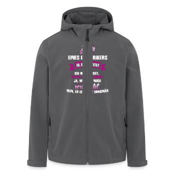 Elektriker - Recycelte Männer Softshell-Jacke von Stanley/Stella - Schwarz - Vorne - AI Model Male 185 light (185cm)