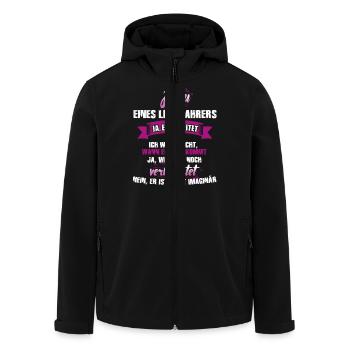 LKW-Fahrer - Recycelte Männer Softshell-Jacke von Stanley/Stella - Schwarz - Vorne - AI Model Male 185 light (185cm)