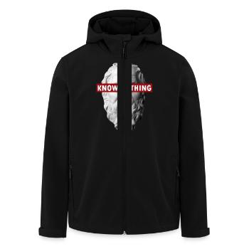 KENNEN NICHTS SOCKEN - Recycelte Männer Softshell-Jacke von Stanley/Stella - Schwarz - Vorne - AI Model Male 185 light (185cm)
