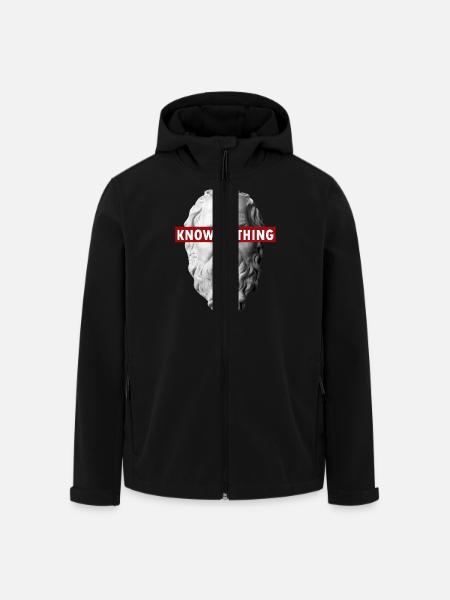 KNOW NOTHING SOCRATES - Men’s Recycled Softshell Jacket by Stanley/Stella - black