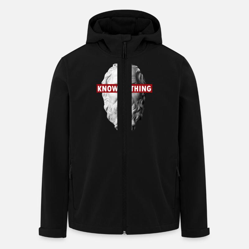 NE SAIS PAS NOS SOCRATES - Veste softshell homme en polyester recyclé Stanley/Stella - noir
