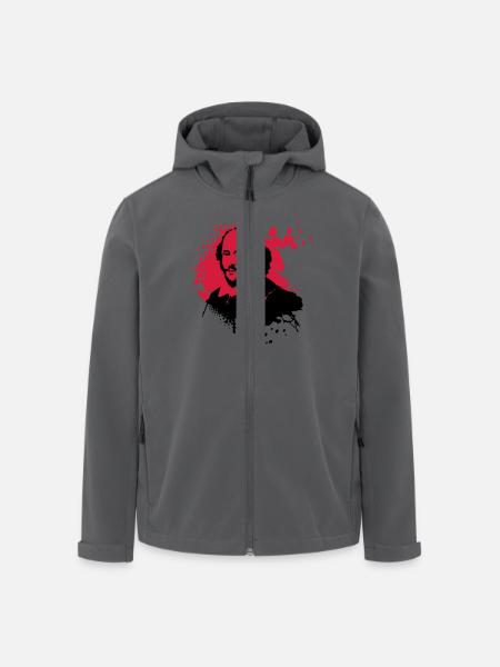 shakespeare-splat2 - Recycelte Männer Softshell-Jacke von Stanley/Stella - Schwarz