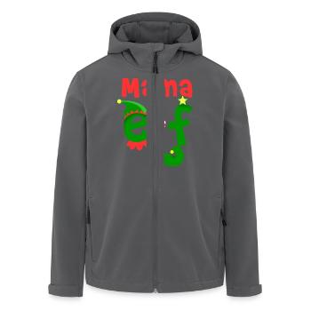 Mama Elf - Recycelte Männer Softshell-Jacke von Stanley/Stella - Schwarz - Vorne - AI Model Male 185 light (185cm)