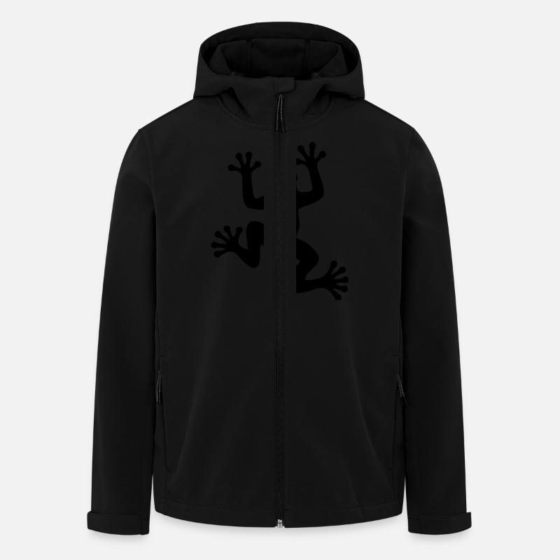Frosch / Frog Silhouette - Recycelte Männer Softshell-Jacke von Stanley/Stella - Schwarz