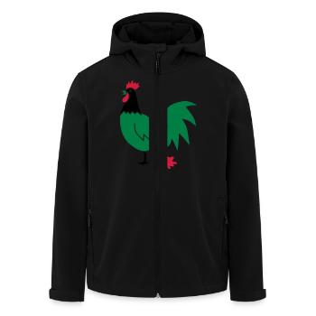 chicken crazy crazy chick duck goose bird bullshit - Men’s Recycled Softshell Jacket by Stanley/Stella - black - Front - AI Model Male 185 light (185cm)