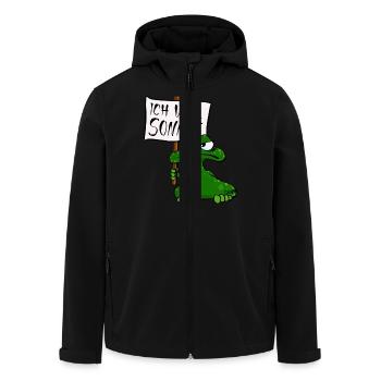 Sonnenfrosch - Recycelte Männer Softshell-Jacke von Stanley/Stella - Schwarz - Vorne - AI Model Male 185 light (185cm)