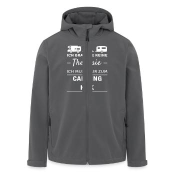 Therapie KRK - Recycelte Männer Softshell-Jacke von Stanley/Stella - Schwarz - Vorne - AI Model Male 185 light (185cm)