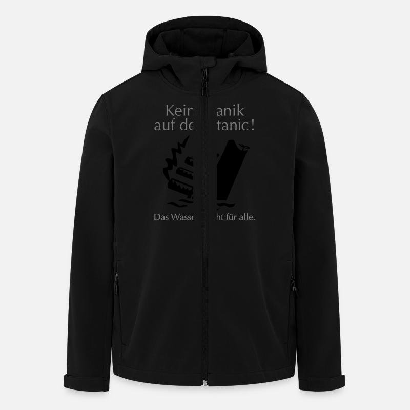 titanic - Men’s Recycled Softshell Jacket by Stanley/Stella - black