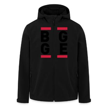 BIGGIE - Veste softshell homme en polyester recyclé Stanley/Stella - noir - Devant - AI Model Male 185 light (185cm)