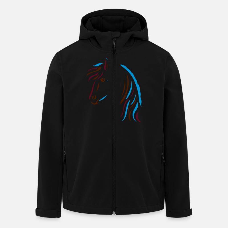 masterfitness_pony_3_color - Recycelte Männer Softshell-Jacke von Stanley/Stella - Schwarz