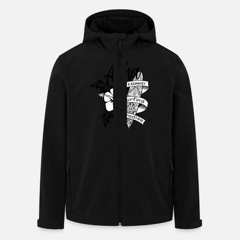 aloha - Veste softshell homme en polyester recyclé Stanley/Stella - noir
