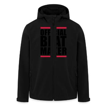 official_beat_maker_f2 - Recycelte Männer Softshell-Jacke von Stanley/Stella - Schwarz - Vorne - AI Model Male 185 light (185cm)
