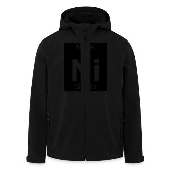 Nickel (Ni) (element 28) - Men’s Recycled Softshell Jacket by Stanley/Stella - black - Front - AI Model Male 185 light (185cm)