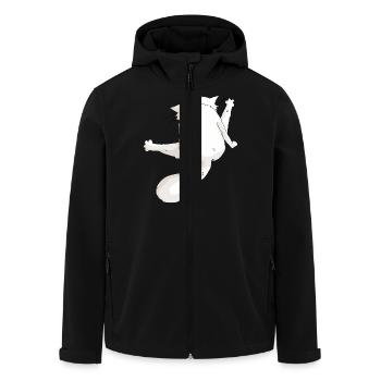 la toilette #2 - Veste softshell homme en polyester recyclé Stanley/Stella - noir - Devant - AI Model Male 185 light (185cm)