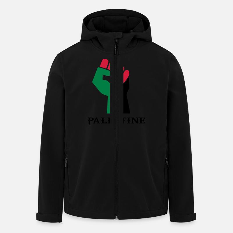 palästinensischen Symbolflagge Palästina - Recycelte Männer Softshell-Jacke von Stanley/Stella - Schwarz